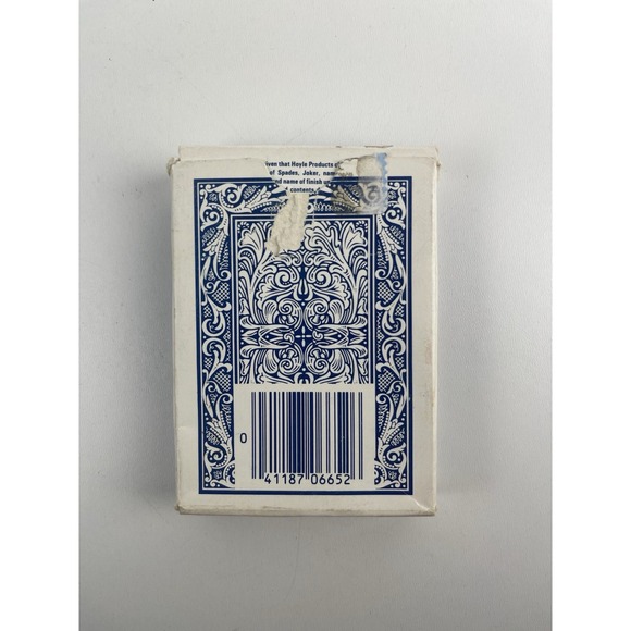 Vintage Pinochle Playing Card Deck HOYLE Flag Plastic Coated Playing Cards - Picture 2 of 5